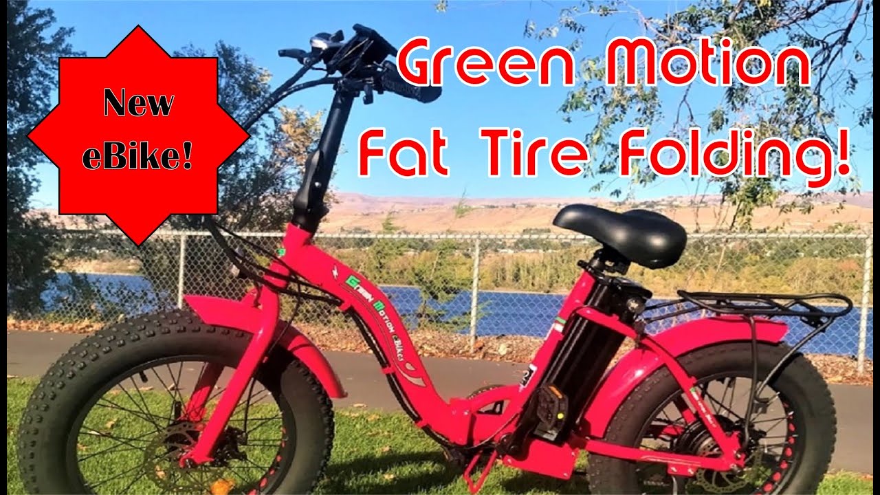 New Custom Green Motion Fat Tire Folding E Bike GreenMotion E Bikes