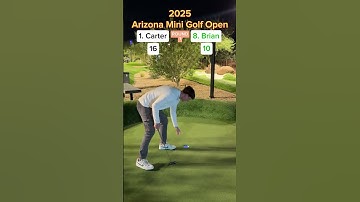 1. Carter vs 8. Brian ROUND 1 (Holes 5-6) #golf #minigolf #viral #sports #puttputt #tournament