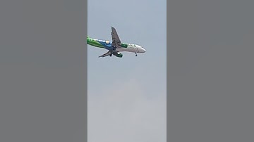 detik-detik pesawat Citilink mau landing bandara Soekarnohatta #shorts