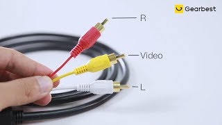 Adaptor Konverter Kabel Jalur Konversi HDMI ke 3 RCA - Gearbest.com