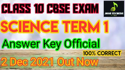 CBSE Class 10 Term 1 || Science ( SET-4 ) || Official Cbse Answer Key || #term1 #cbse #answerkey