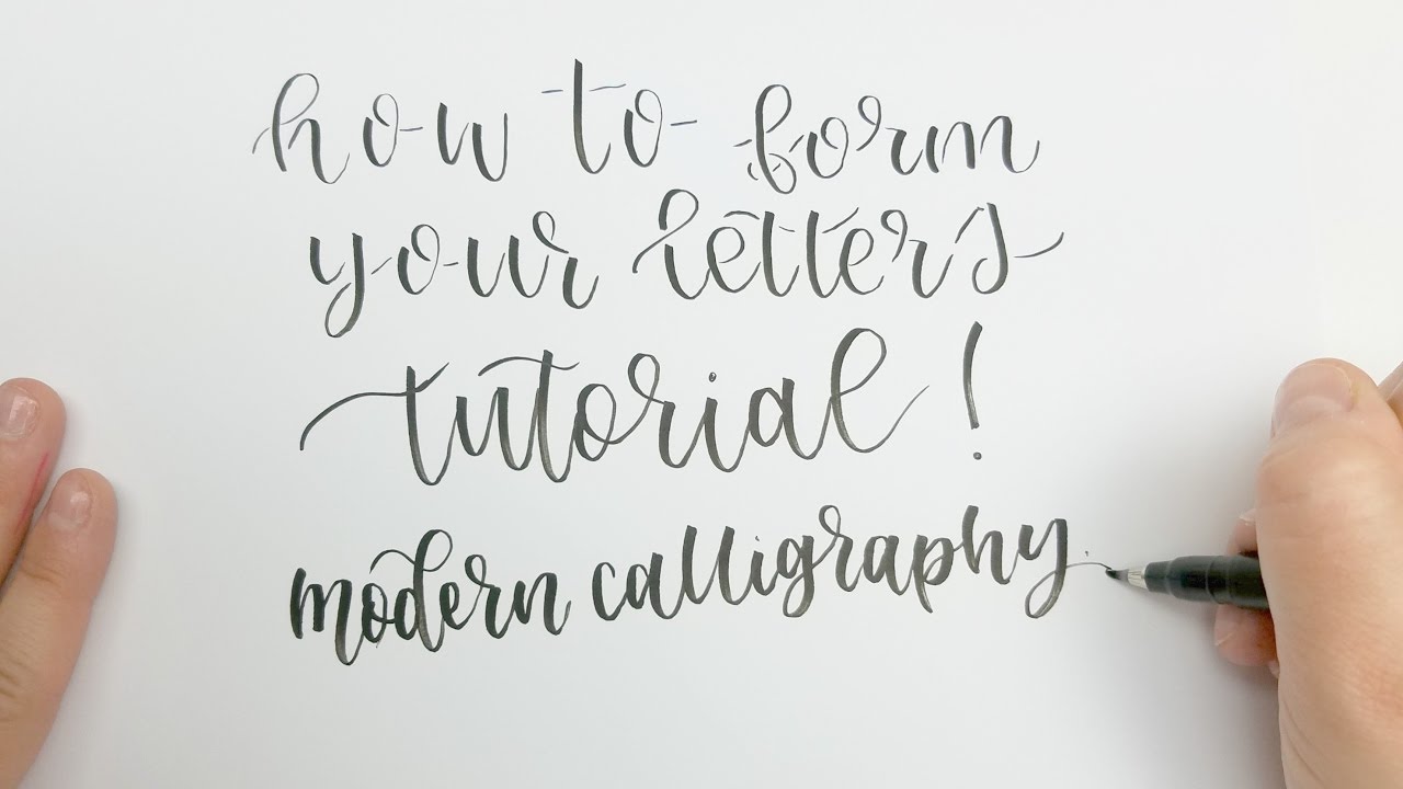 Modern Calligraphy Alphabet