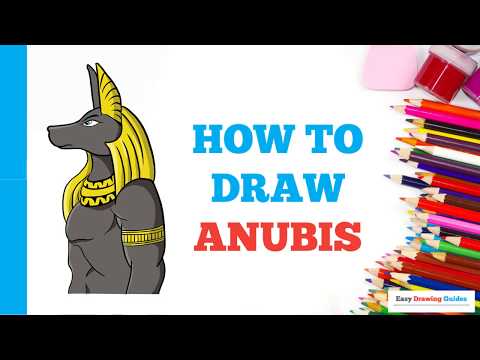 How to Draw Anubis in a Few Easy Steps: Drawing Tutorial for Kids and Beginners