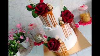 كيك ديزاين للأعراس والأفراح مع طريقة التغليف والتزيين wedding cake