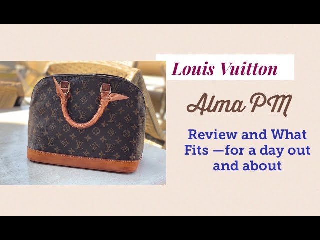 Louis Vuitton Alma PM, Review and what fits!