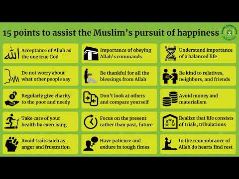 15 Points To Assist The Muslim'S Pursuit Of Happiness | Quran For Kids