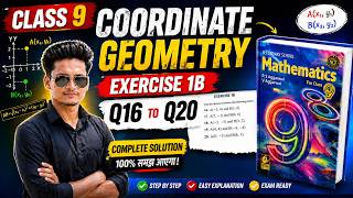 class 9 ex 1b q16 to q20 coordinate geometry class 9 new syllabus rs aggarwal class 9 chapter 1