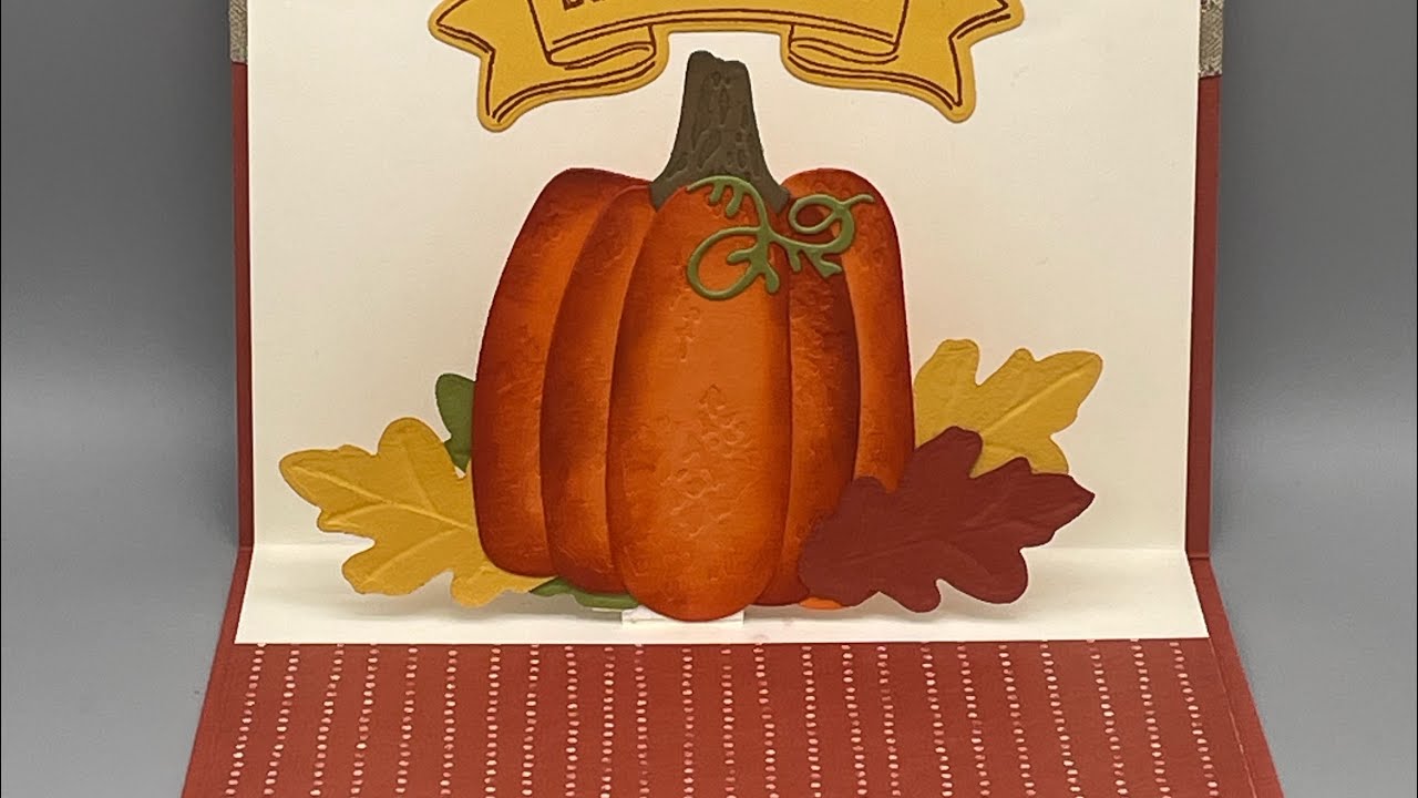 Stampin’ Up! Hello Harvest pop out card with Bethany Barnard- Stamping in the Barnyard