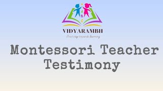 Teachers testimonials for Nursery teachers training (NTT).