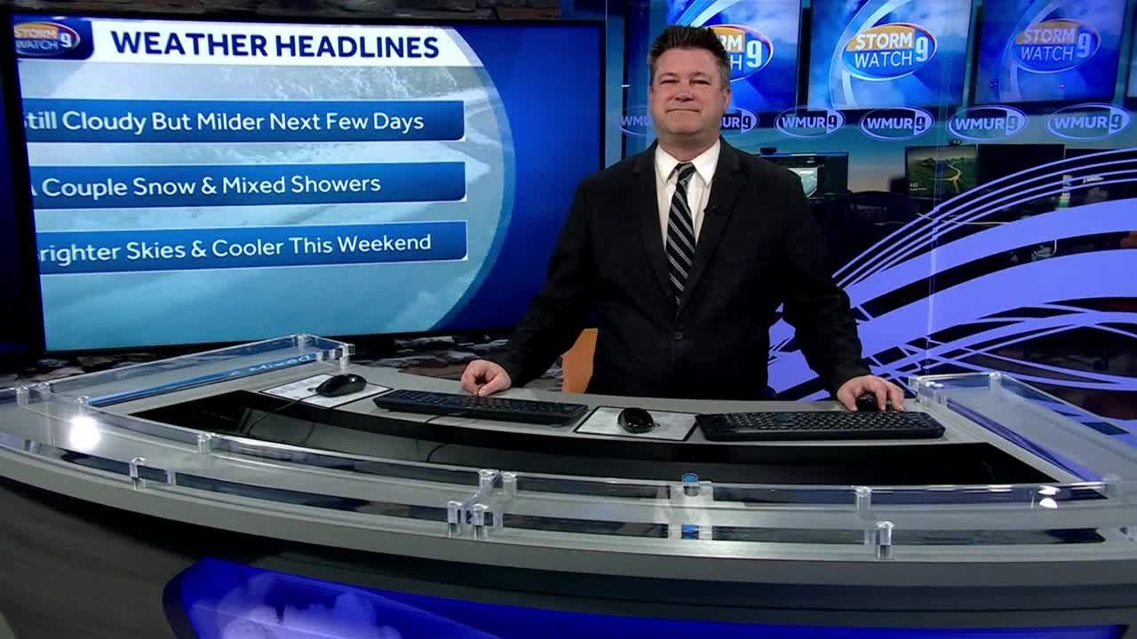 Video: Mostly cloudy Thursday with a couple snow, mixed showers passing ...