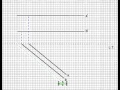 Monge descriptive geometry traces of a plane defined by two special parallel lines