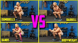 Which Workout Training Style Is Best? | Barbell vs Dumbbell vs Resistance Bands vs Bodyweight