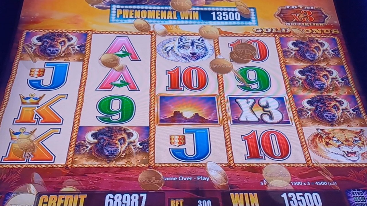 Nice Line Hit With $3 Bet vs $6 Bet  & 13 Free Games On Buffalo Gold Slot Machine - SunFlower Slots