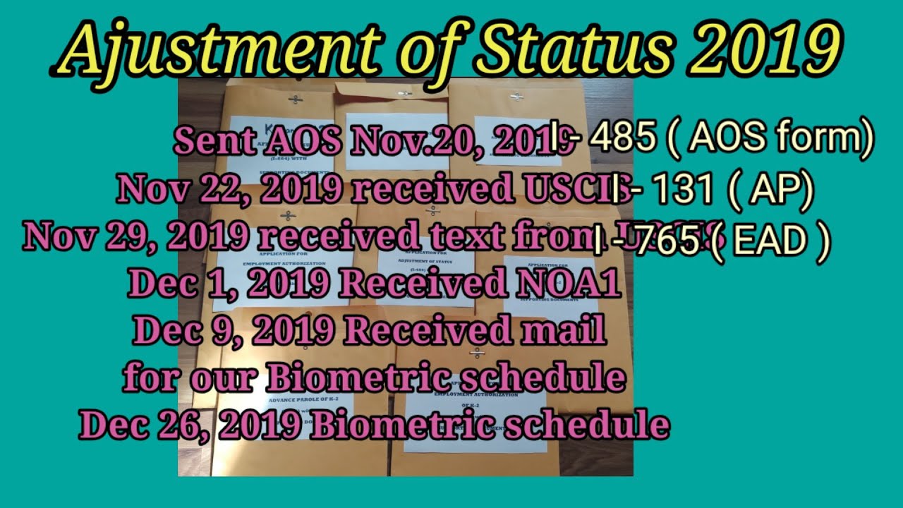 How to assemble the Adjustment of Status for K1 & K2 2019? 