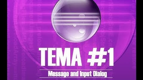 Java Starter - Message and InputDialog - JOptionPane (Eclipse Enviroment #1)