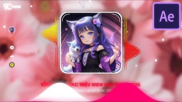 Sóng Nhạc avee Player ảnh vuông Pc hiệu ứng bụi bay cực đẹp kiểu mới- Template avee
