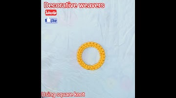 How to wrap Ring with Square knot | #macrame #viral #2023 #videotutorial #squareknot #shorts