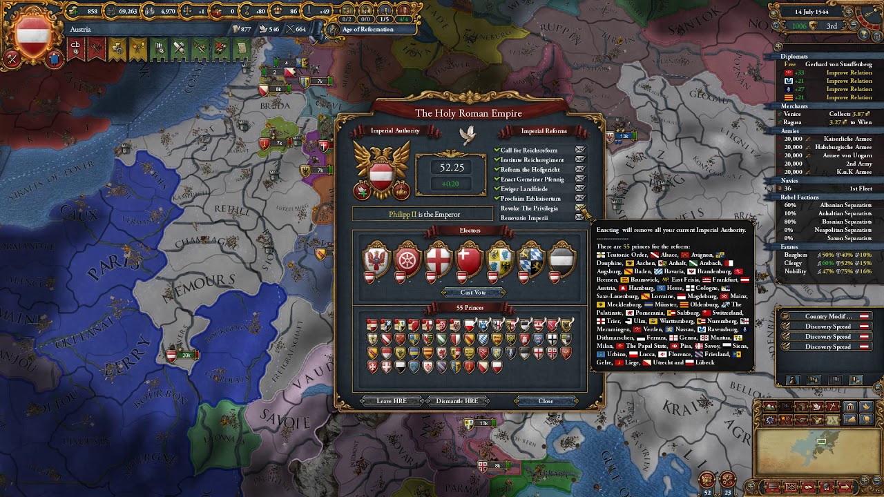 [EU4] Austria World Conquest Part 28 YouTube