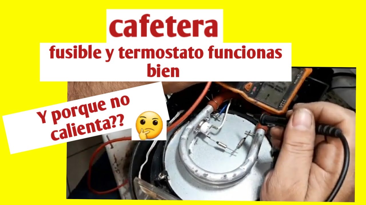 cafetera no sale agua y no calienta - YouTube