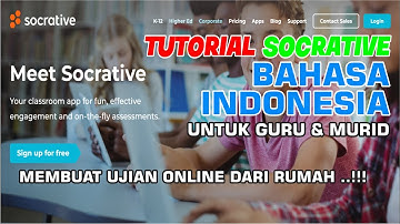 TUTORIAL SOCRATIVE TEACHER & STUDENT || BAHASA INDONESIA