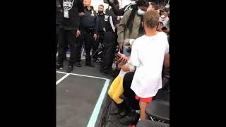 Kyrie Irving gives young fan a signed jersey off his back | Nets' outdoor open practice