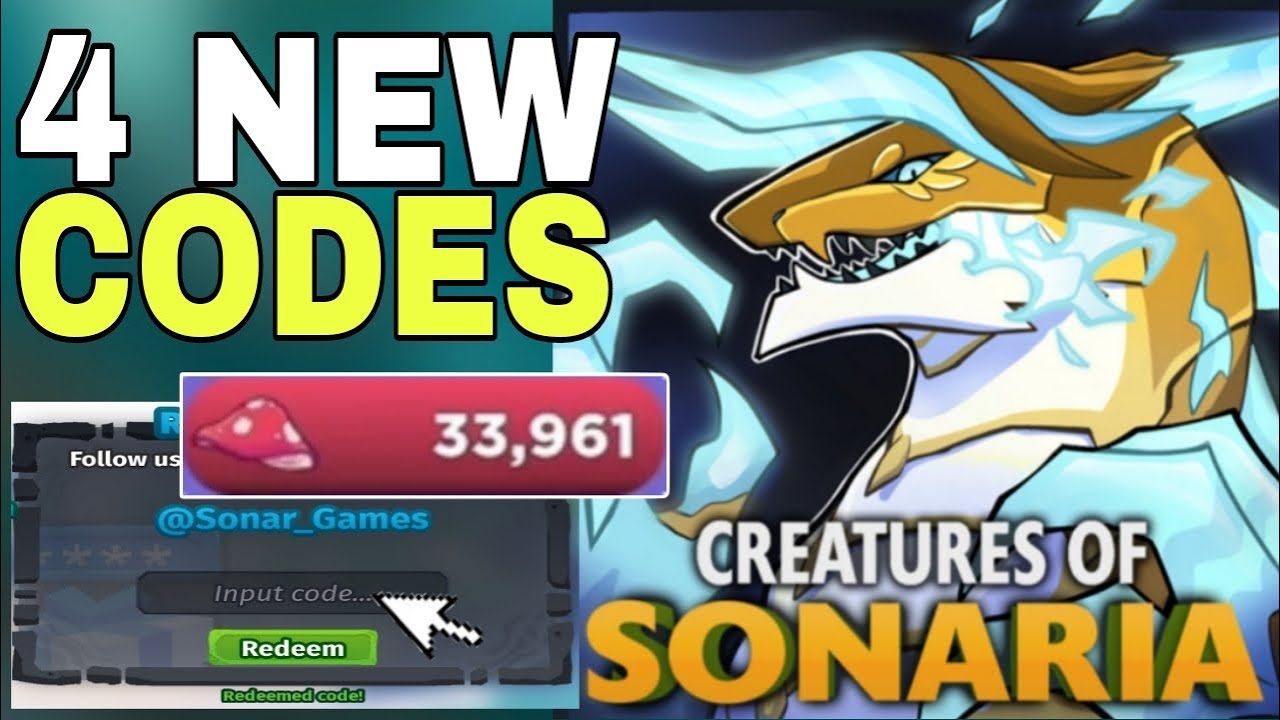 Roblox: Code Creatures of Sonaria December 2023 - Alucare