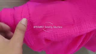 Soft and foamy pockets, perfect job by RAMBO RM-330QS, automatic pocket setter machine screenshot 2