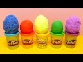 Play-Doh & Floam Surprise Eggs with Toys Fun