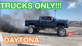 TRUCK ONLY Burnout Competition.... Daytona Truck Meet Day 1