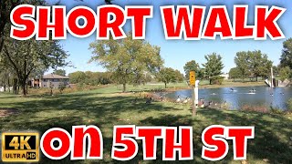 ⁴ᴷ⁶⁰  A Walk In Coralville IA From Hurts Donut Company To Hobby Lobby (Talking)