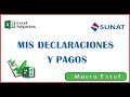 Mis declaraciones y Pagos | Percepciones y Retenciones (Excel - SUNAT)