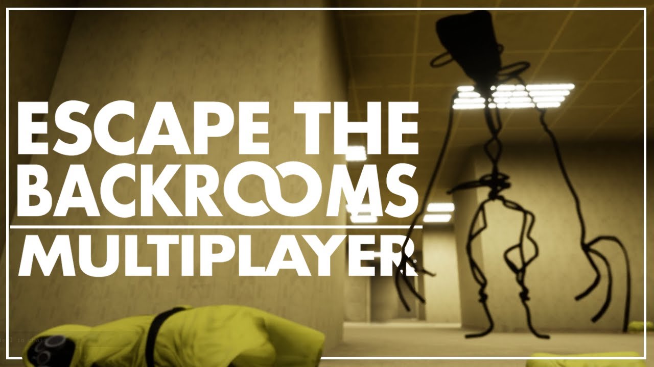 SQUIGGLE MONSTER'S GONNA GET YA! - Escape the Backrooms #1 (4-player  gameplay) 