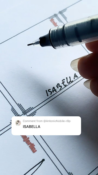 How to sign the name Isabella?