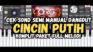 Cincin putih || set dangdut semi manual versi 2026 lagu lawas cek demo paket komplit kendang HD