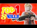 Top 1 8 kills sur 1v1 lol 
