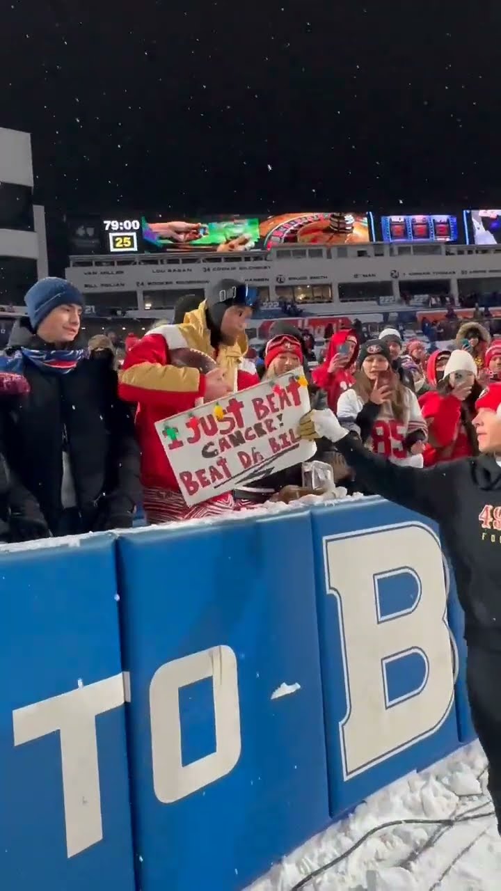 Christian McCaffrey gifts a game ball to cancer warrior ❤️ #Shorts