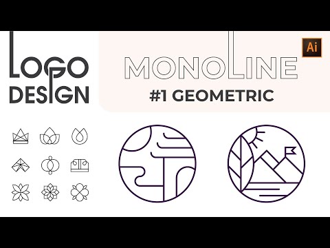 Video Hướng dẫn thiết kế logo Monoline #1Geometric - Logo... - youtube