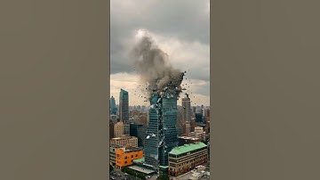 seconds before the tall building collapsed #shorts #building #collapse