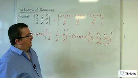 AQA A-Level Further Maths C9-03 Factorisation of Determinants: Example 2