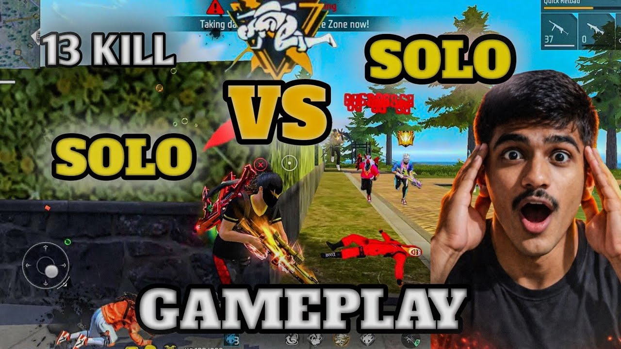 SOLO vs SOLO 🔥 BR RANK FULL DOMINATION 😈 | Free Fire Pro Gameplay - YouTube