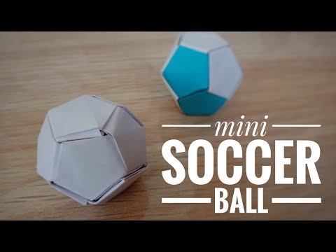 How to make paper soccer ball | origami football | paper ball | origami soccer ball | De &rsquo; Craftzz