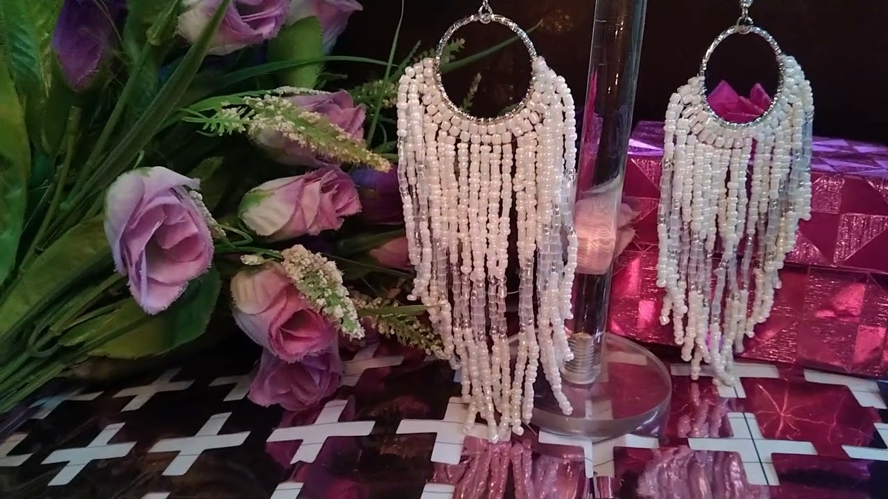 beaded fring earrings.. beaded_jewelley@instagram.com 