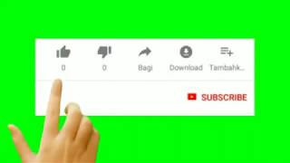 Anime video subscribe,like dan lonceng youtube. green screen