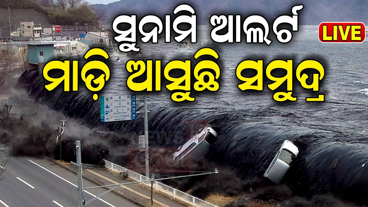 LIVE: ମାଡ଼ି ଆସୁଛି ସୁନାମି ଆଲର୍ଟ|Massive Earthquake Strikes, Tsunami Alerts Issued