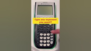 TI-84 Tips & Tricks: Typing in any Exponent #maths #hacks #calculator