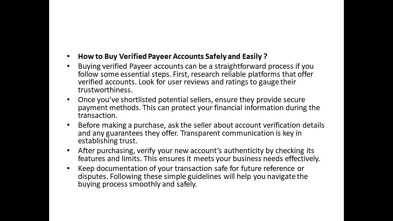 Buy Verified Payeer Accounts 
