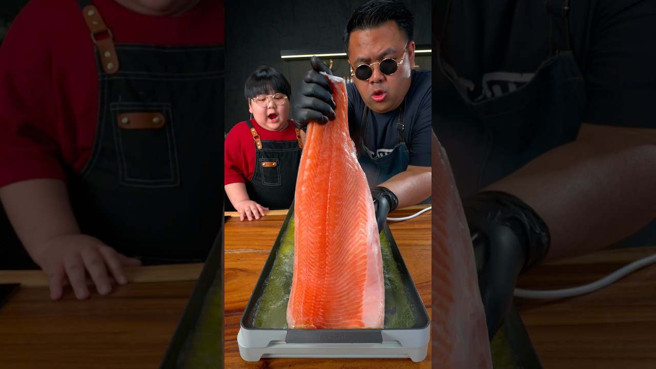 Steak Salmon 🇰🇷🇯🇵🇺🇸🇮🇹🇦🇪 For My Son #shorts #trending