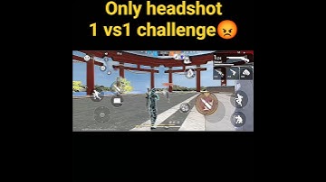 1vs 1 headshot challenge💪 #freefire #gaming #freefiregameplay