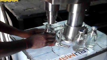 semi automatic crown capping machine, bottle crowning machine, crown corking machine, crown capper