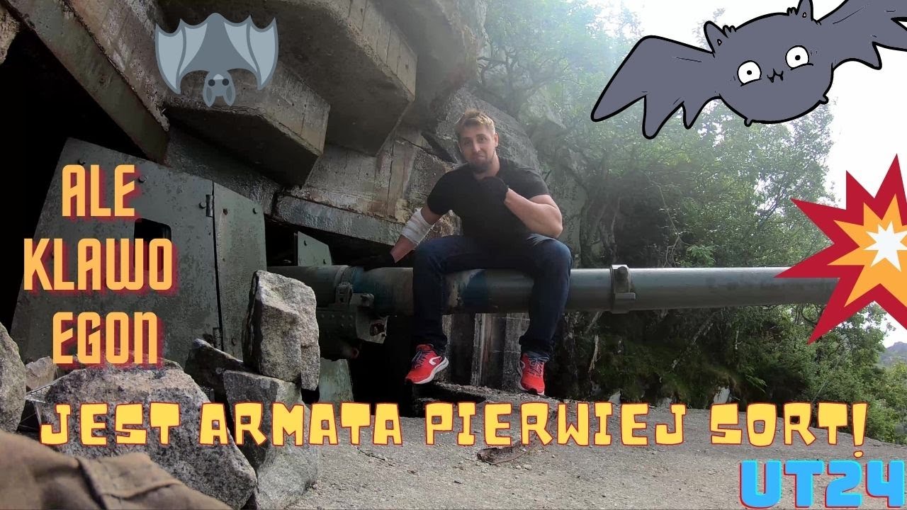 Kompletne Działo 1050mm. Urbex Fort Varnes | Nietoperze Kleopatry